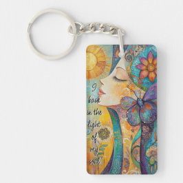 Nature Spirit Woman Acrylic Keychain