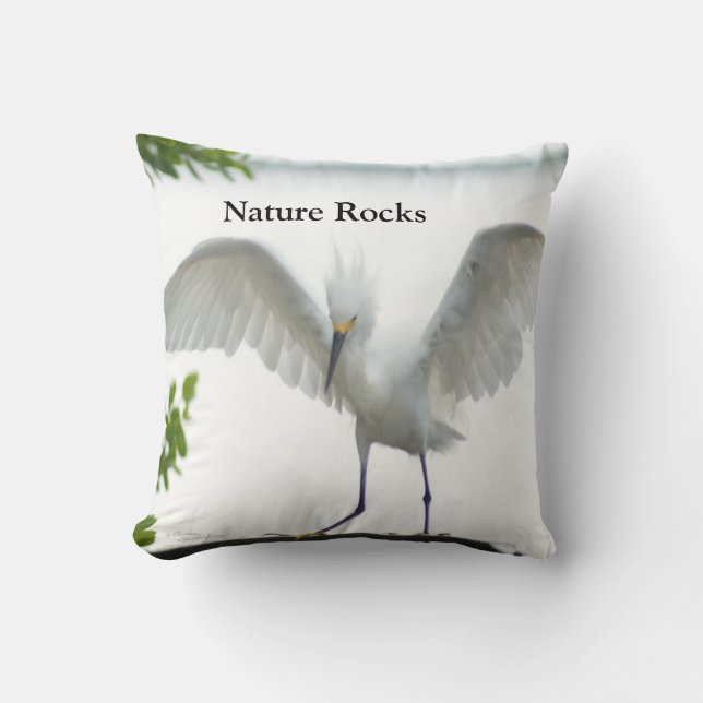 Nature Sten Egret Kudde (Framsida)
