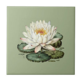 Nature Stil Vatten Lily Ceramic Tile Kakelplatta