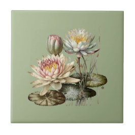 Nature Stil Vatten Lily Ceramic Tile Kakelplatta