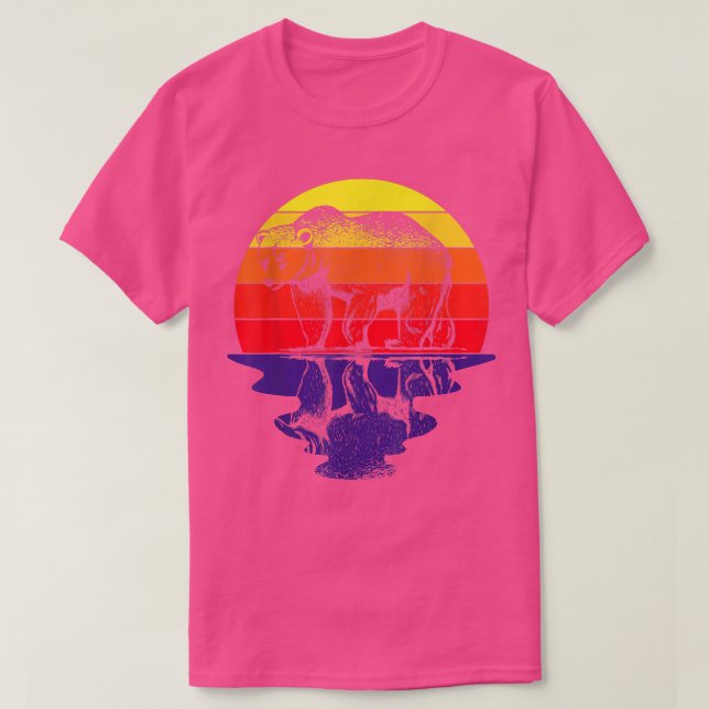 Nature Sunset Bear  T Shirt (Design framsida)