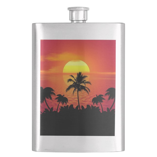 Nature Sunset Palm Trees illustration Fickplunta (Framsidan)