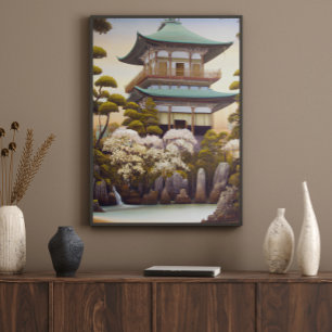 Nature Temple Asian Wall Art Art Poster