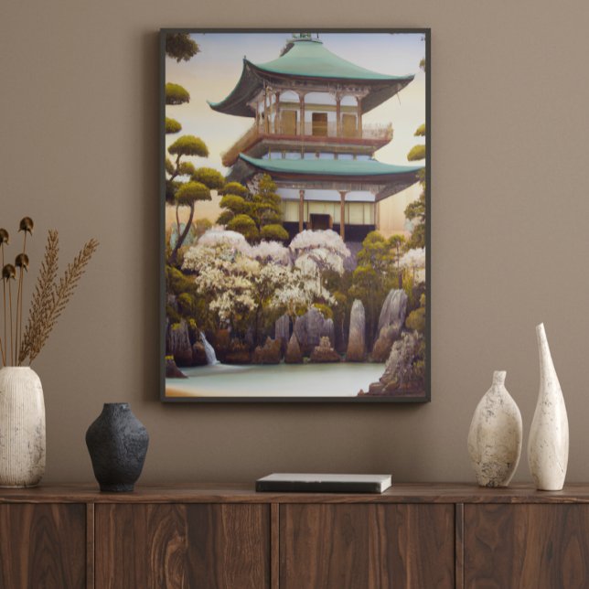 Nature Temple Asian Wall Art Art Poster (Skapare uppladdad)