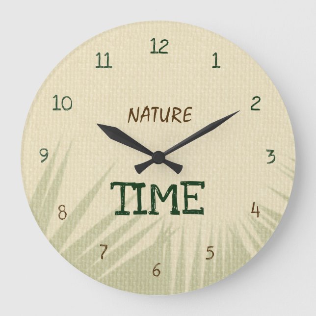 Nature Time Botanical Stor Klocka (Framsida)