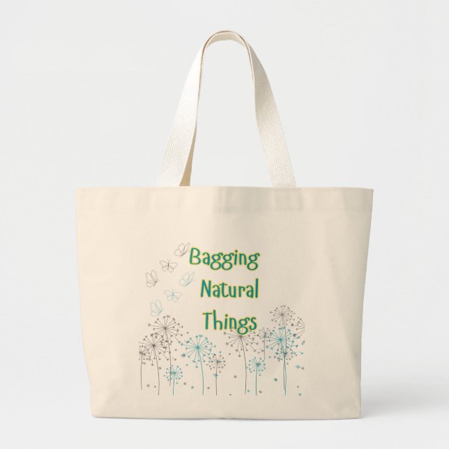 Nature Tote Bag Jumbo Tygkasse (Framsidan)