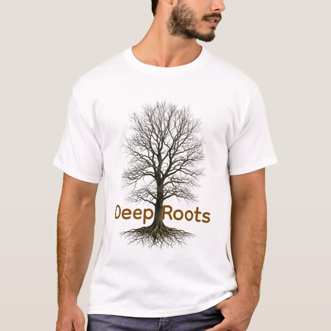 Nature Tree Roots Life / Árbol de la Vida Raíces N T Shirt (Framsida)