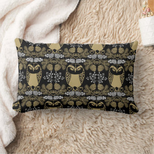 Nature Uggla Folk Art Lumbarkudde