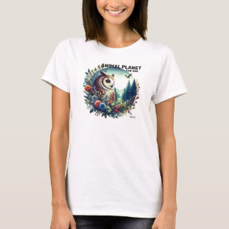 Nature Uggla Prated - Animal Art T Shirt