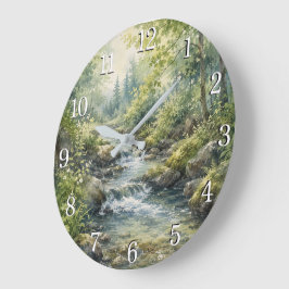 Nature Wall Clock — Botanical & Landscape Design Stor Klocka