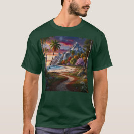 Nature Wilderness Scenic Landscape Ocean Beach T Shirt