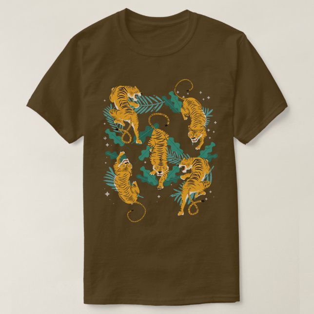 Nature Wildlife Tiger T Shirt (Design framsida)