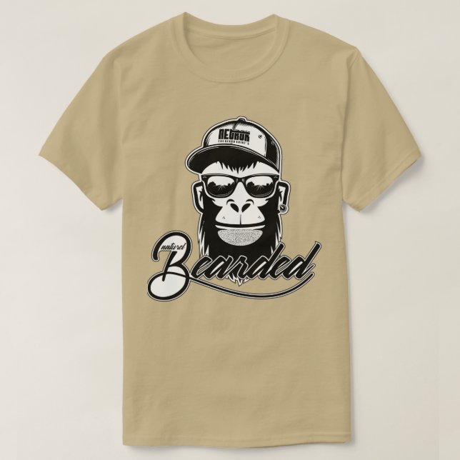 Naturel Bearded Ape Monkey 1 T Shirt (Design framsida)
