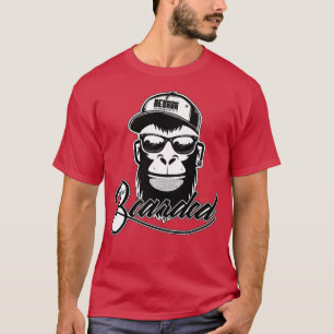Naturel Bearded Ape Monkey T Shirt