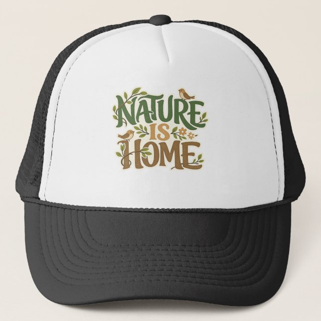 Naturen Är Hem Eco Naturälskare Hatt Keps (Framsida)