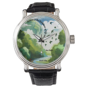 Naturen är livets ryggrad på jorden armbandsur