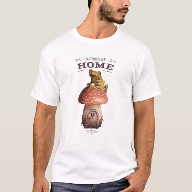 Naturen är min Hemma Groda T-Shirt (Framsida)