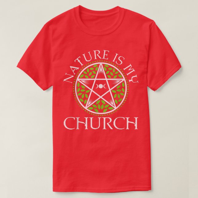 Naturen är min kyrka432 t shirt (Design framsida)