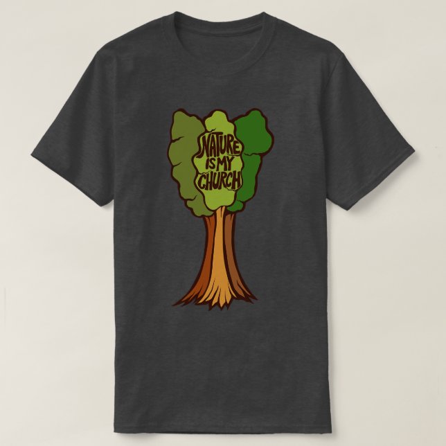 Naturen är min kyrka 2 t shirt (Design framsida)
