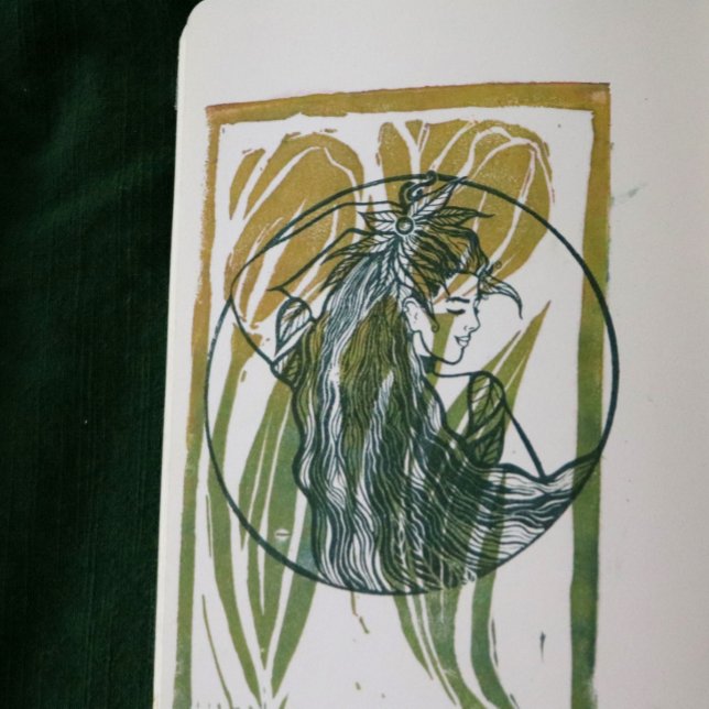 Naturen är min kyrka Druid Goddess Stämpel (Skapare uppladdad)