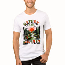 Naturen är min lyckliga plats Earth Day T-shirt