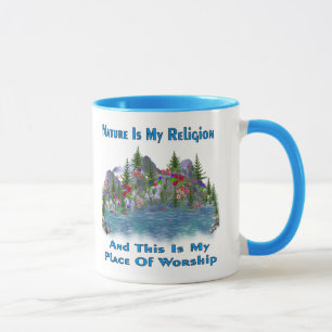 Naturen är min religion mugg