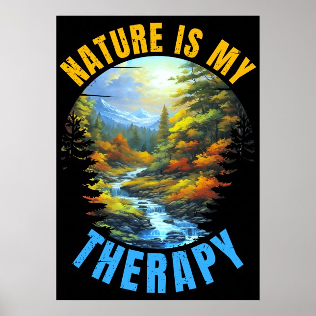 Naturen är min terapi poster (Framsidan)