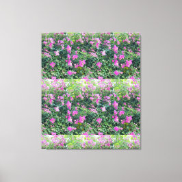 Naturen är vacker, färglös, färglös, rosenfärgad canvastryck