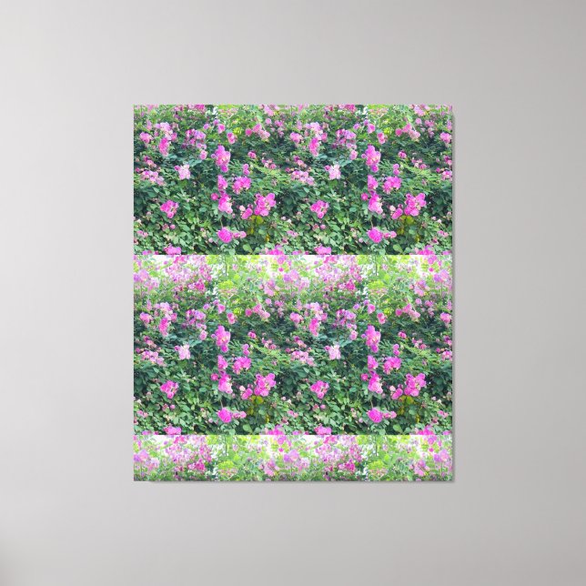 Naturen är vacker, färglös, färglös, rosenfärgad canvastryck (Framsida)