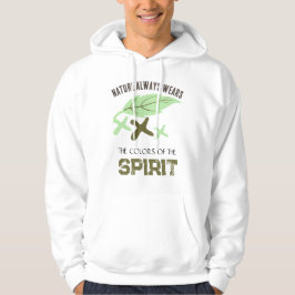 "Naturen bär alltid" blad Hoodie