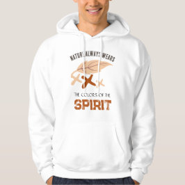 "Naturen bär alltid" blad Hoodie
