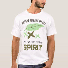 "Naturen bär alltid" blad T Shirt