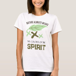 "Naturen bär alltid" blad T Shirt