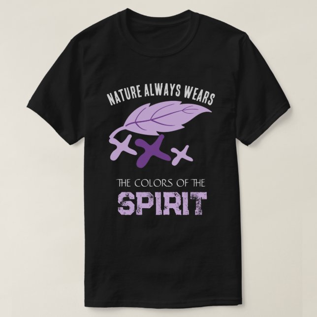 "Naturen bär alltid" blad  T Shirt (Design framsida)