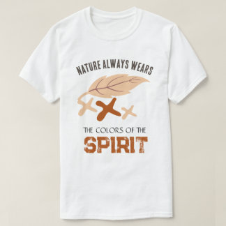 "Naturen bär alltid" blad T Shirt