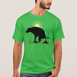 Naturen Kallar Bajsande Hund T Shirt
