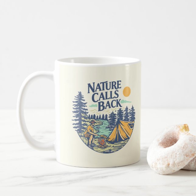 Naturen kallar tillbaka kaffemugg (Med munk)