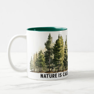 Naturen ringer och jag måste gå! Mugg