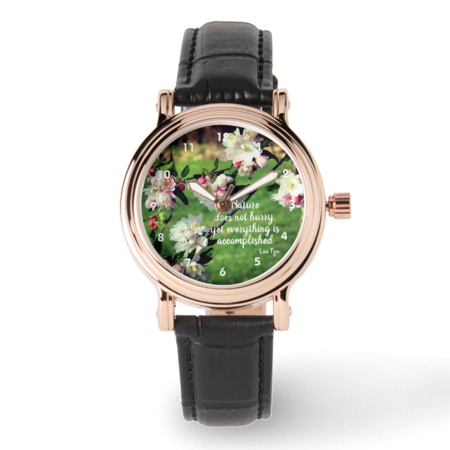 Naturen skyndar inte upp inspirationsofferten armbandsur (Framsida)