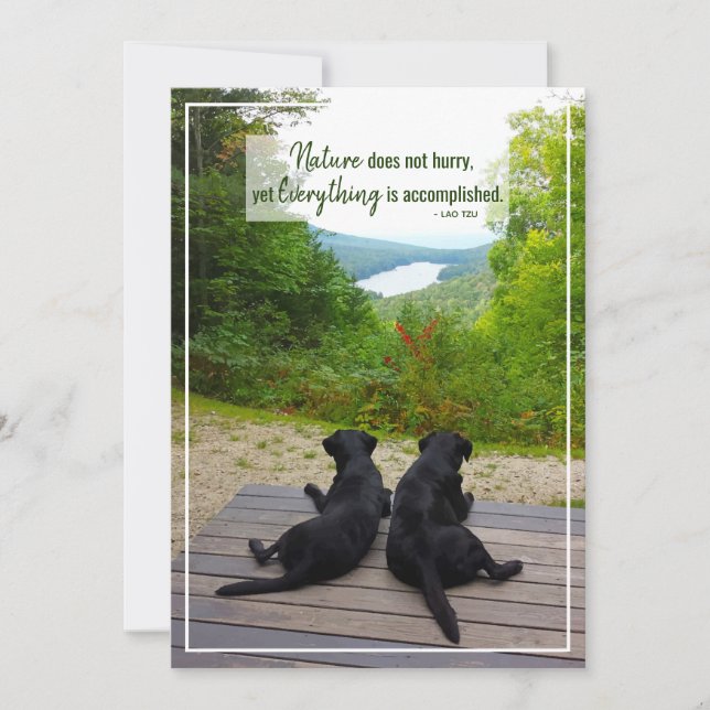 Naturen stimulerar inte den inspirerande livsoffer kort (Framsida)