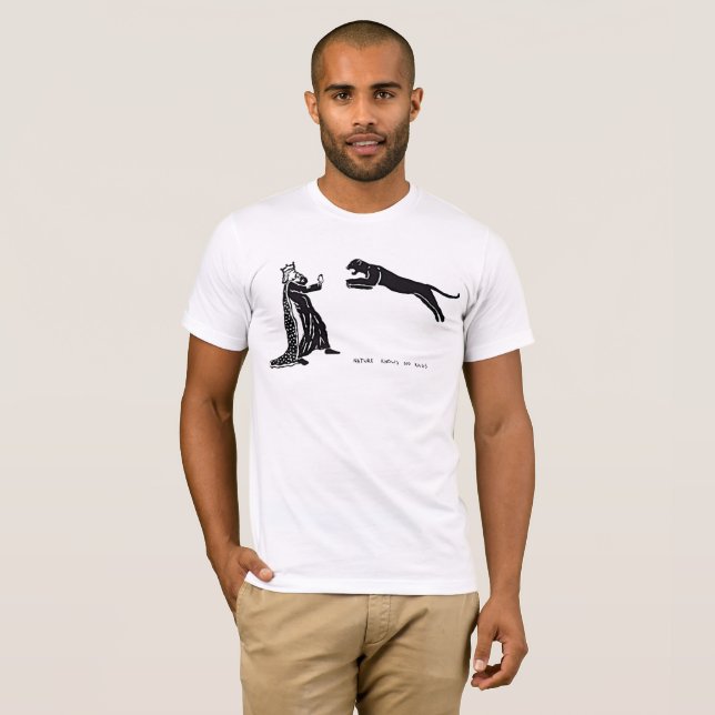 Naturen vet inget Kung T Shirt (Hel framsida)