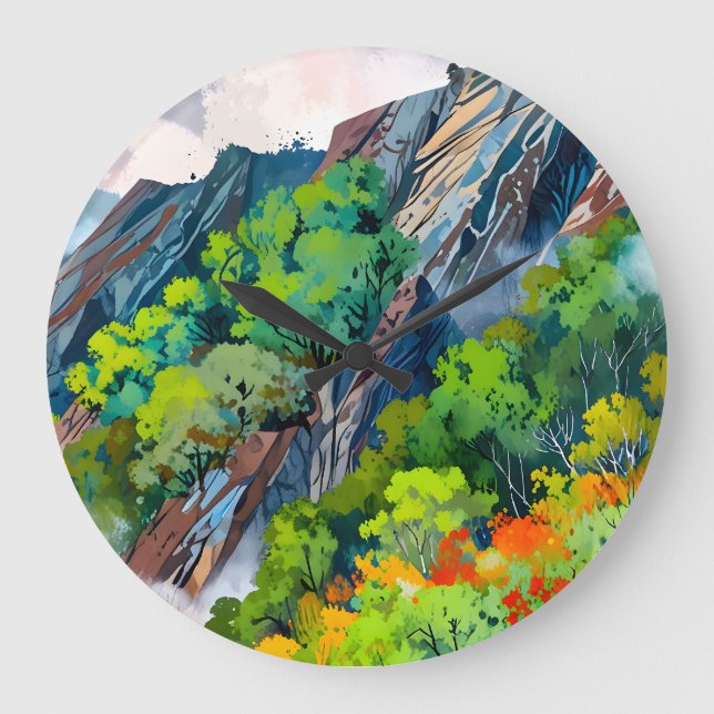 Naturens arbetsyta stor klocka (Framsida)