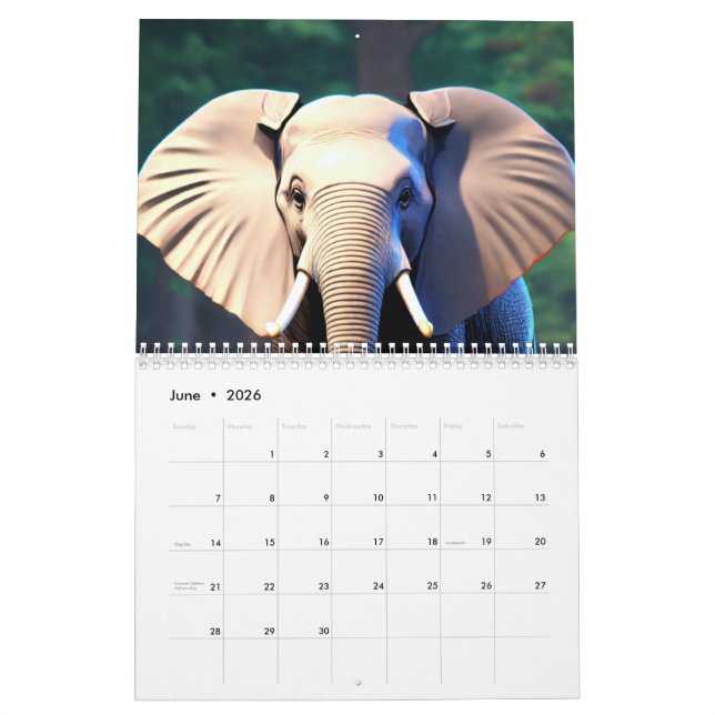 "Naturens bliss: Ett år i Bilder" Kalender (Jun 2026)