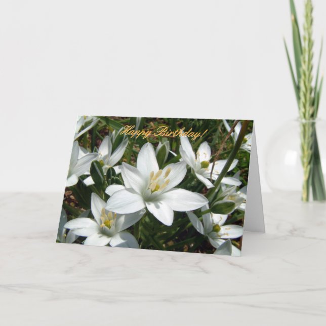 Naturens Bouquet | Grattis på födelsedagen! Kort (Framsida)