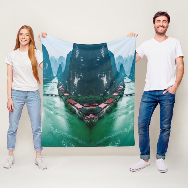 Naturens brace - Scenens landskap Fleecefilt (På plats)