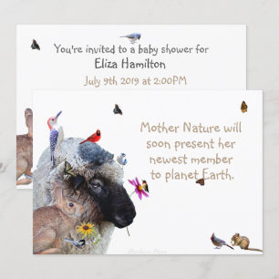 Naturens dagis-babydusch: inbjudan