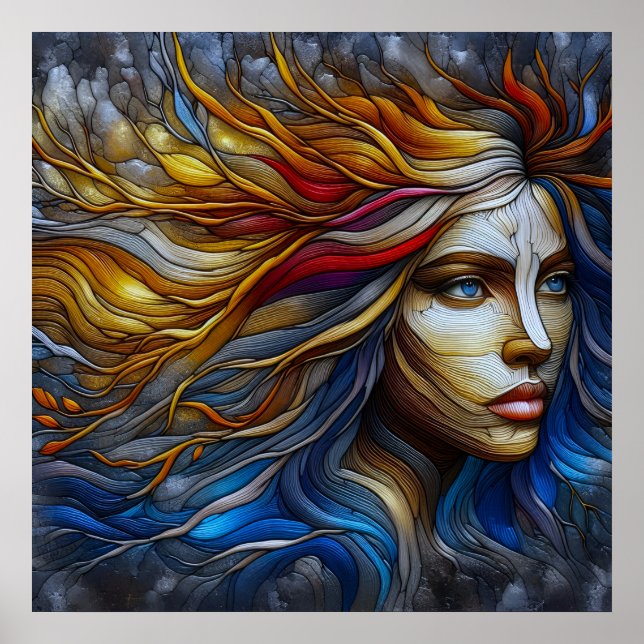 Naturens embrace - AI Era Poster (Framsidan)