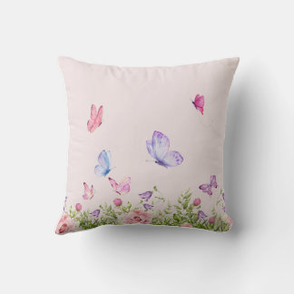 Naturens embrace - Blommigt Kärlek & Butterfly Dre Kudde