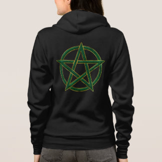Naturens embrace: Emerald Pentagram T Shirt
