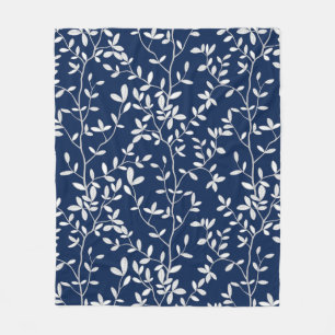 Naturens Embrace Navy White Fleecefilt